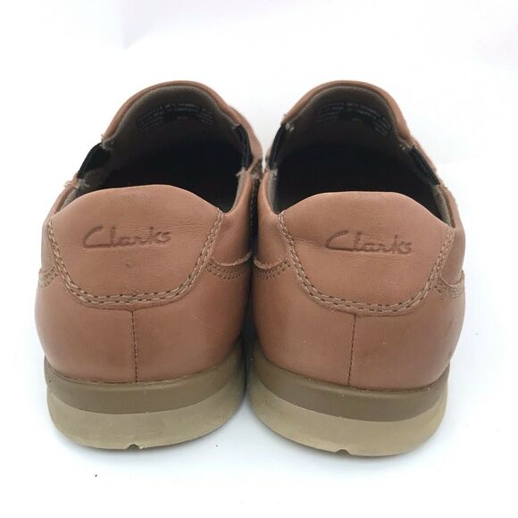 Clarks Rattlin Port Brown Loafers Slip On Moc Toe Comfort Shoes‎ Mens Size 8.5M main image 7